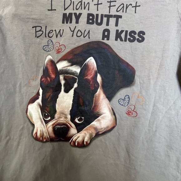 NWOT Port and Company Gray Bulldog Graphic Tee - Picture 4 of 5